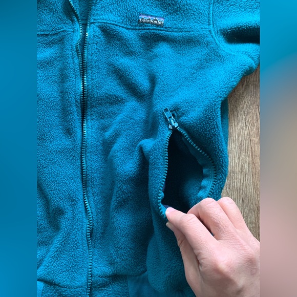 Vintage Patagonia fleece jacket / Teal / size: M - Picture 3 of 9